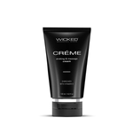 Wicked Creme stroking and massage cream 4oz black tube with vitamin E