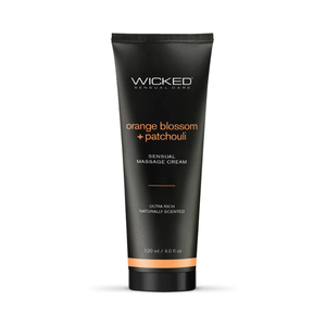 Wicked Sensual Care orange blossom patchouli sensual massage cream tube 4 oz