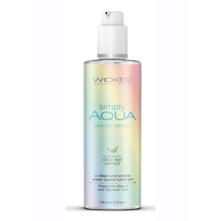 WickedSimplyAquaSpecialEditionWaterBasedLubricant4oz - House of Vices 