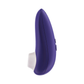 Indigo silicone compact clitoral stimulator with buttons, Womanizer Starlet 3