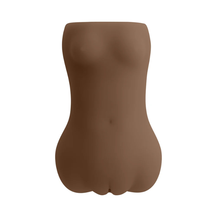 Zero Tolerance Skylar Nicole Realistic brown silicone torso sex toy against a white background