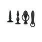 Zero Tolerance black silicone prostate massagers and lube kit on white background