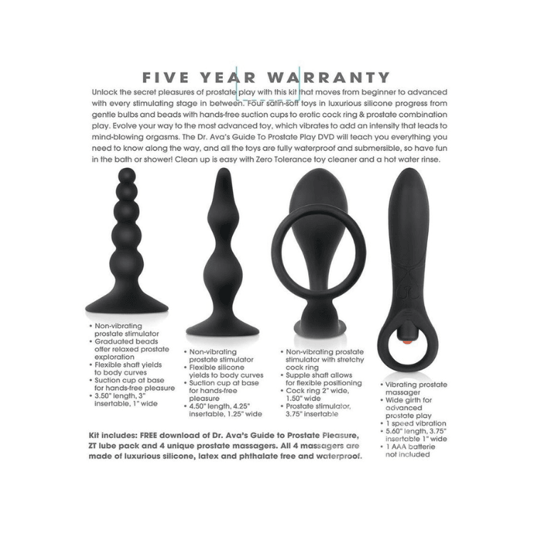 Zero Tolerance Intro to Prostate Kit with Movie and Lube - House of Vices 